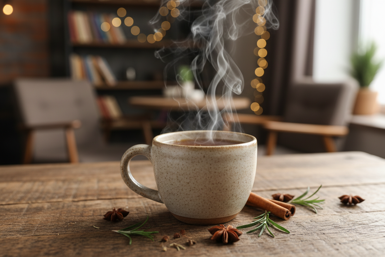 cup of herbal coffee